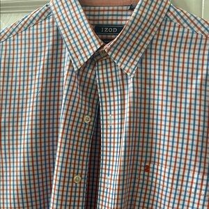 Izod Men's Multicolor Plaid Button-Down Shirt